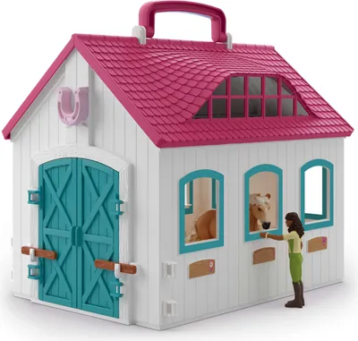Immagine prodotto di Schleich 42703 - Scuderia aperta "Piccolo ferro di cavallo" - Club del cavallo