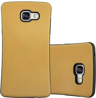 Produktbild von Cadorabo Hülle für Samsung Galaxy A5 2016 Schutz Hülle in Braun Handyhülle Hard Case Schutzhülle Cover Etui