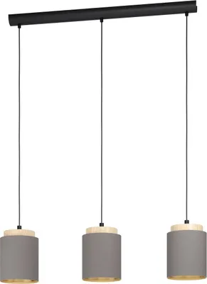 Immagine prodotto di Lampada a sospensione Albariza nera a 3 luci