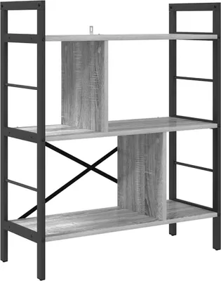 Image de Étagère bibliothèque vidaXL, 5 niveaux, 75 x 30 x 91 cm, en panneaux de particules