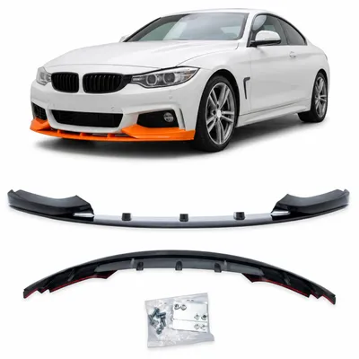 Produktbild von Sport-Performance Schwarz glanz Front Spoiler Lippe für BMW F32 F33 F36 mit M-Paket