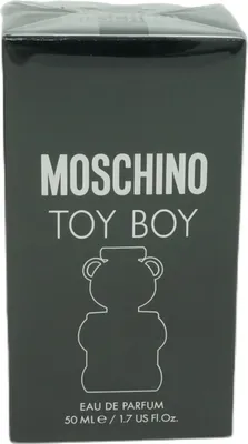 Produktbild von Moschino Toy Boy, Männer, 50 ml, Nicht nachfüllbare Flasche, Bergamotte, Elemi, Muskatnuss, Birne, Rosa Pfeffer, Gewürznelke, Magnolien, Rose, Ambra, Cashmeran, Sandelholz, Vetiver