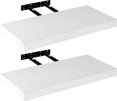 Produktbild von STILISTA® Wandboard 2er Set "Volato" Länge 40 cm weiß
