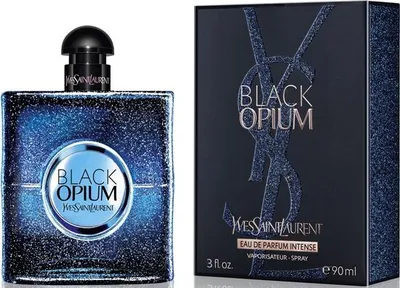 Produktbild von Yves Saint Laurent Black Opium Intense, Frauen, 90 ml, Nicht nachfüllbare Flasche, Absinth, Anis, Boysenbeere, Wermut, Jasmin, Orangenblüte, Kaffee, Lakritze, Sandelholz, Vanille