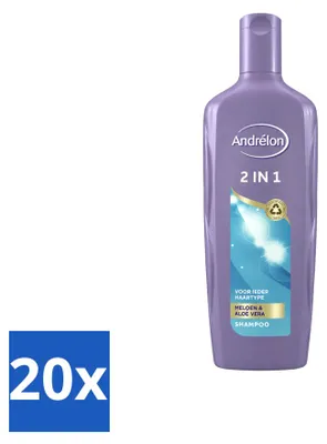 Produktbild von 20 x Andrélon 2-in-1 Shampoo und Spülung mit Melone und Aloe Vera 300 ml - Vorteilspackung - 20 Stücke