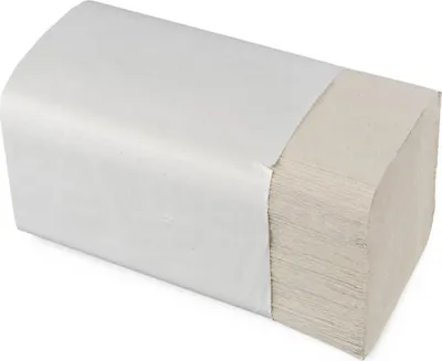 Produktbild von 5000x Papierhandtuch Falthandtuch 25x23cm, 1 lagig, hellgrau, geprägt