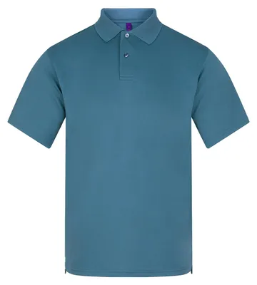 Produktbild von Henbury Herren Polo-Shirt Coolplus Pique RW635 (3XL) (Luftwaffenblau)
