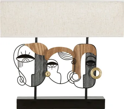 Image de Mauro Ferretti lampe de table Pikassy Plus E27 50x17,8x45 cm multicolore