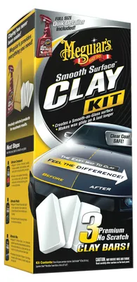 Produktbild von Meguiar's® Smooth Surface™ Clay Kit - Reinigungsknete + Quik Detailer + Tuch