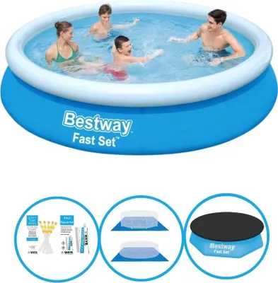 Produktbild von Bestway Pool Fast Set 366x76 cm - Inklusive Zubehör