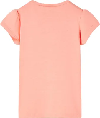 Produktbild von vidaXL Kinder-T-Shirt Korallenrosa 128