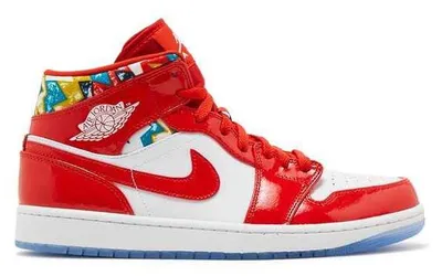 Produktbild von Air Jordan 1 Mid Barcelona Sweater Red Patent - EU: 40