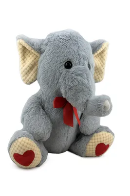Produktbild von Plüschtier Elefant 49 cm Grau – Großes Kuscheltier, Weiches Stofftier