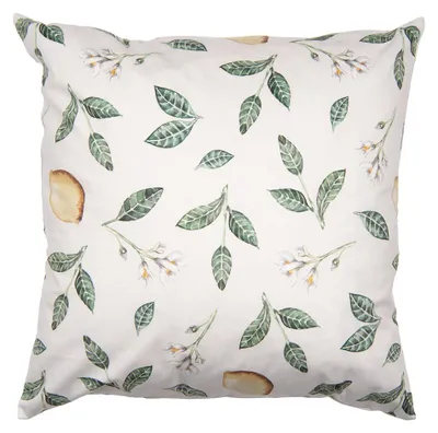 Produktbild von Clayre & Eef Kissenbezug 45x45 cm Beige Polyester Zitrone