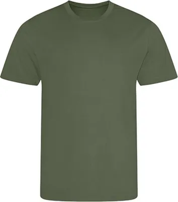 Immagine prodotto di Just Cool JC001 | Cool T-Shirt +WRAP certified +UV sun protection 30 - Colore: Earthy Green - Taglia: XXL