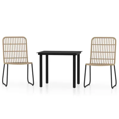 Productafbeelding van vidaXL 3-delige tuinset, eikenhoutlook
