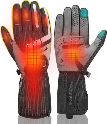 Produktbild von ROCKBROS Winter Beheizte Handschuhe Fahrrad/Motorrad mit 5V 1500mA Electric Battery Touchscreen gr. M