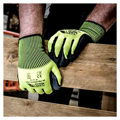 Produktbild von Nylotex Soft Schutzhandschuhe in Größe 10 - 12 Paar Garten- und Bauhandschuhe in Signalfarbe