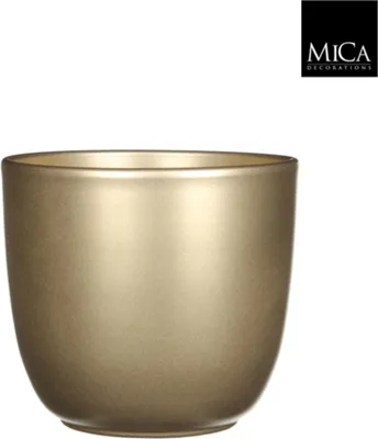 Produktbild von Mica Decorations Blumentopf - gold - Keramik - 17 x 16 cm