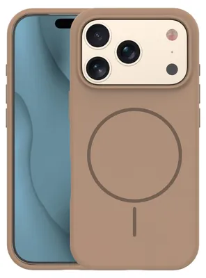 Zdjęcie produktu dla Nakładka Silicone Thin Mag Do Iphone 17 Pro 6,3" Brązowa