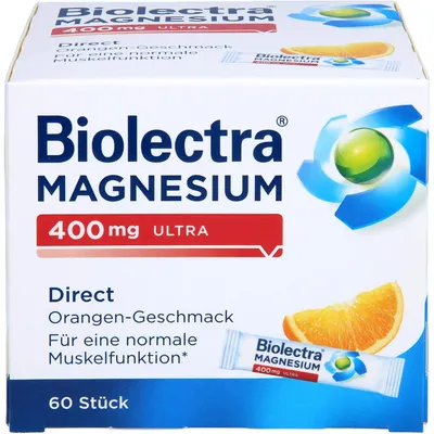 Obrázok produktu pre Biolectra Magnesium 400 mg ultra direct Sticks, 60 ks St. Beutel