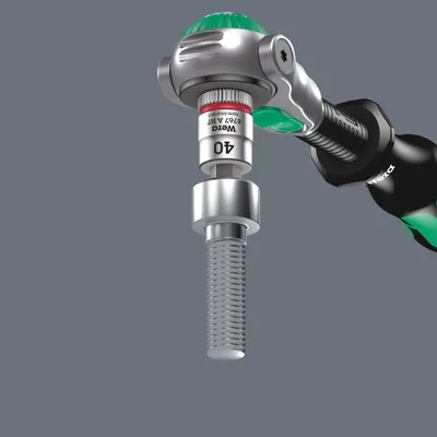 Produktbild von WERA Zyklop 05150110001 Außen-Sechskant, Außen-Vierkant, TORX Zyklop-Knarre 37teilig 1/4"