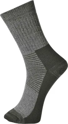 Image de Portwest - Chaussettes thermiques homme/femme unie PC6761 (39,5 EU - 43 EU) (Gris)