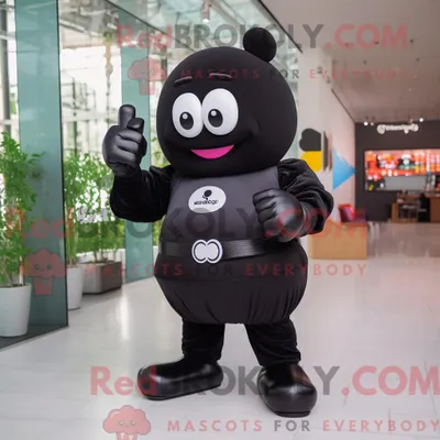 Zdjęcie produktu dla Maskotdraktfigure REDBROKOLY Black Boxing Glove z małymi i inteligentnymi rękawicami bokserskimi