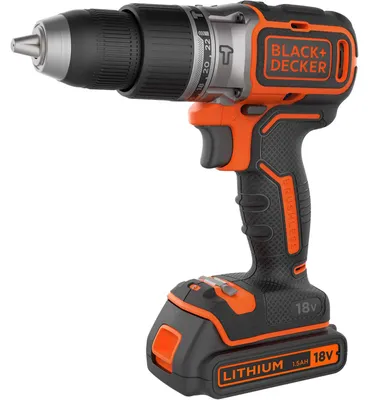 Zdjęcie produktu dla Black & Decker BL188K-QW - Wiertarka ręczna - Bez klucza - Bezszczotkowa - 1650 obr