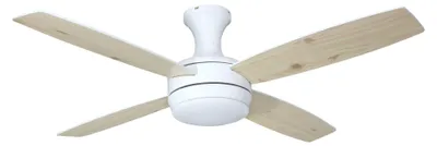 Image de Ventilateur de plafond Saturn Blanc 132 cm avec éclairage et télécommande
