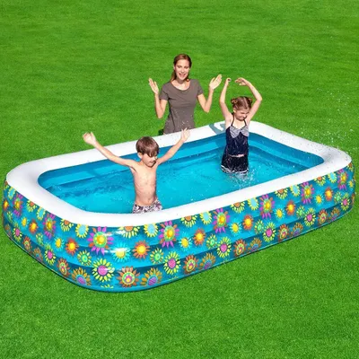 Immagine prodotto di Piscina rettangolare gonfiabile per bambini 305x183xH56 cm.