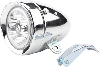 Zdjęcie produktu dla Lampa rowerowa, 6 diod LED, lampa przednia do roweru w stylu vintage, reflektor, latarka, z uchwytem