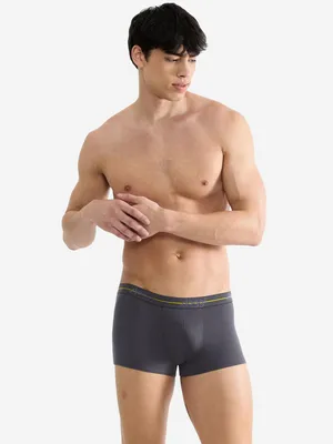 Imagen del producto de Sloggi, paquete de 2 boxers para hombre, modelo Retro, color azul, mezcla de gris claro, talla 6