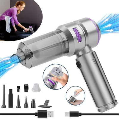 Produktbild von Handstaubsauger Akku, Auto Staubsauger Stark, für Auto, Küche, PC, Sofa, Büro, Haus& Tierhaar Reinigung