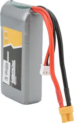 Imagen del producto de Batería LiPo RC de 4000mAh, 8C, con conector XT30 hembra seguro, alta tasa de conversión, batería LiPo de 7.4V para coche, barco o avión a control remoto