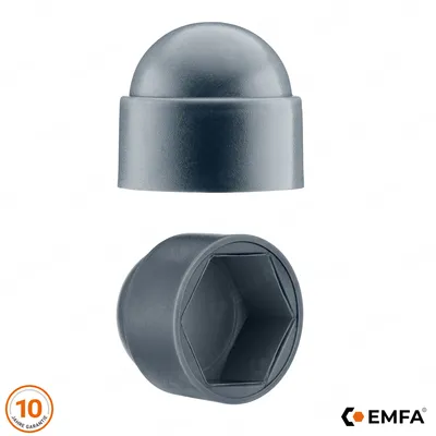 Produktbild von Schutzkappen für schrauben M8 - 13 mm Hutmuttern M8 Anthrazit 100 Stück