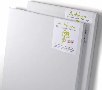 Produktbild von 2x ARTIKUM LEINEN | PREMIUM LEINWAND auf KEILRAHMEN 60x80cm