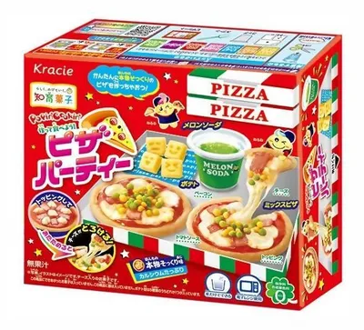 Produktbild von Kracie | Diy Popin Cookin Pizza Party Set - 29g - Ab 5 Jahren - Kinderfreundlich - Spielzeugessen