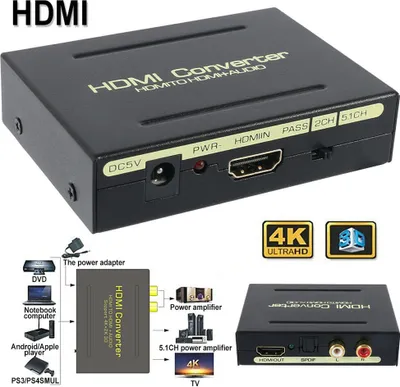 Produktbild von Hdmi-kompatible Audio Splitter to Signal Converter