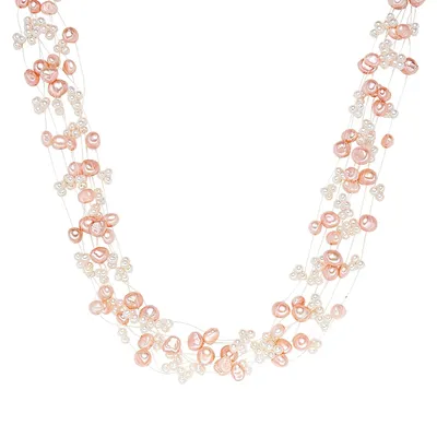 Produktbild von Valero Pearls Perlen-Kette Sterling Silber Süßwasser-Zuchtperle 60200102
