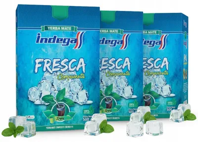 Image de Lot de yerba mate Indega Fresca Terere 3 x 500 g = 1,5 kg