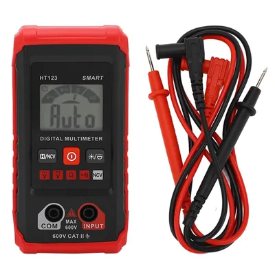 Obrázok produktu pre Digitálny merací prístroj napätia s 2 meracími vodičmi, digitálny multimeter, tester napätia – AMPTRON
