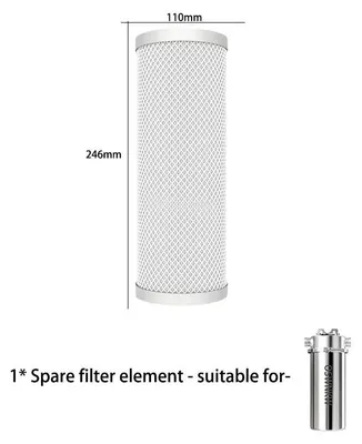 Obrázok produktu pre Náhradná vložka do vodného filtra s spätným preplachovaním – predfilter – sitko z nehrdzavejúcej ocele – DN15, 6 l/min – úprava vody v domácnosti – model 127-10