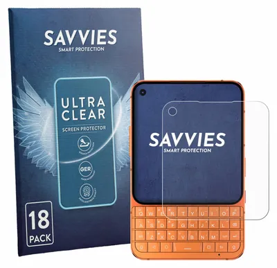 Produktbild von 18x Für Unihertz Titan 2 Elite Pro Schutzfolie Savvies Displayschutz Display Schutz Folie Klar Transparent