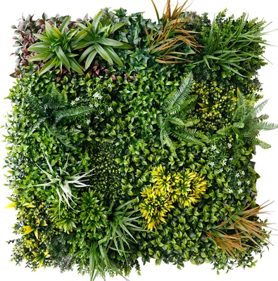 Produktbild von Primaflor Kunstpflanzen Wand SPRING 100x100cm Blumenwand Wanddekoration Pflanzenwand Kunstblumen Paneele - Künstliche Pflanzen Wand - Erweiterbar