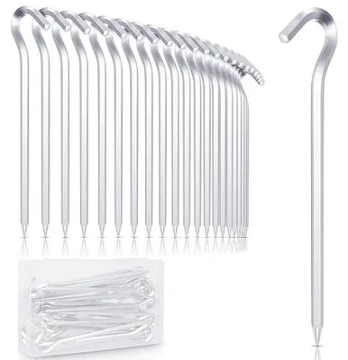 Zdjęcie produktu dla Kołki do namiotu aluminiowe sześciokątne kemping turystyka 24 szt.