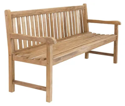 Produktbild von Stabile Bank Gartenbank Picadelly 150 cm in Premium Teak mit Armlehne