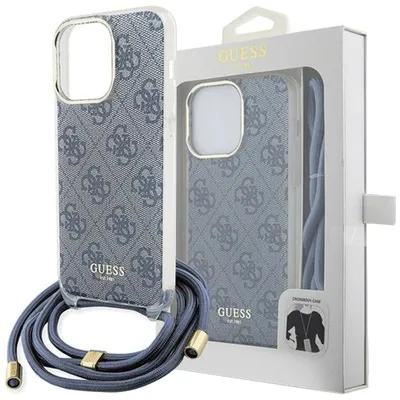 Immagine prodotto di Guess Guhcp15Lhc4Seb Custodia rigida per Iphone 15 Pro 6.1 Niebieski/Blue Cavo Crossbody 4G Stampa