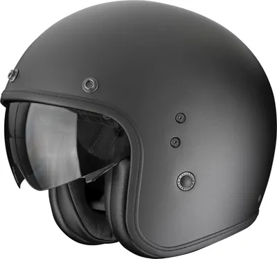 Produktbild von Scorpion Belfast Evo Jethelm Schwarz L Schwarz L