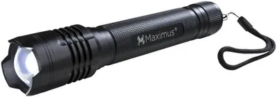 Produktbild von Maximus LED Taschenlampe Highpower - 1200 Lumen - Stufenloser Zoom - 220m Reichweite - Aluminiumgehäuse - 3 Modi - Drehfokus